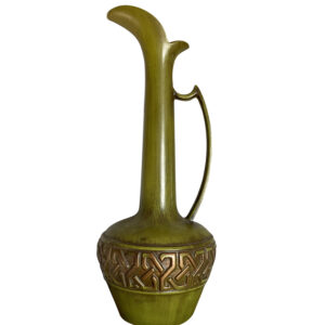 MCM Haeger Jug/Pitcher/Vase #4070/ Vintage Avocado Green Vase/1960s