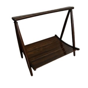 Mid Century Modern Folding Wood Magazine Holder/ MCM Danish Style