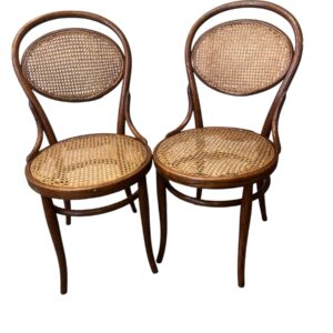 Vintage Posible Thonet Style Bentwood with Oval Cane Back / Seat