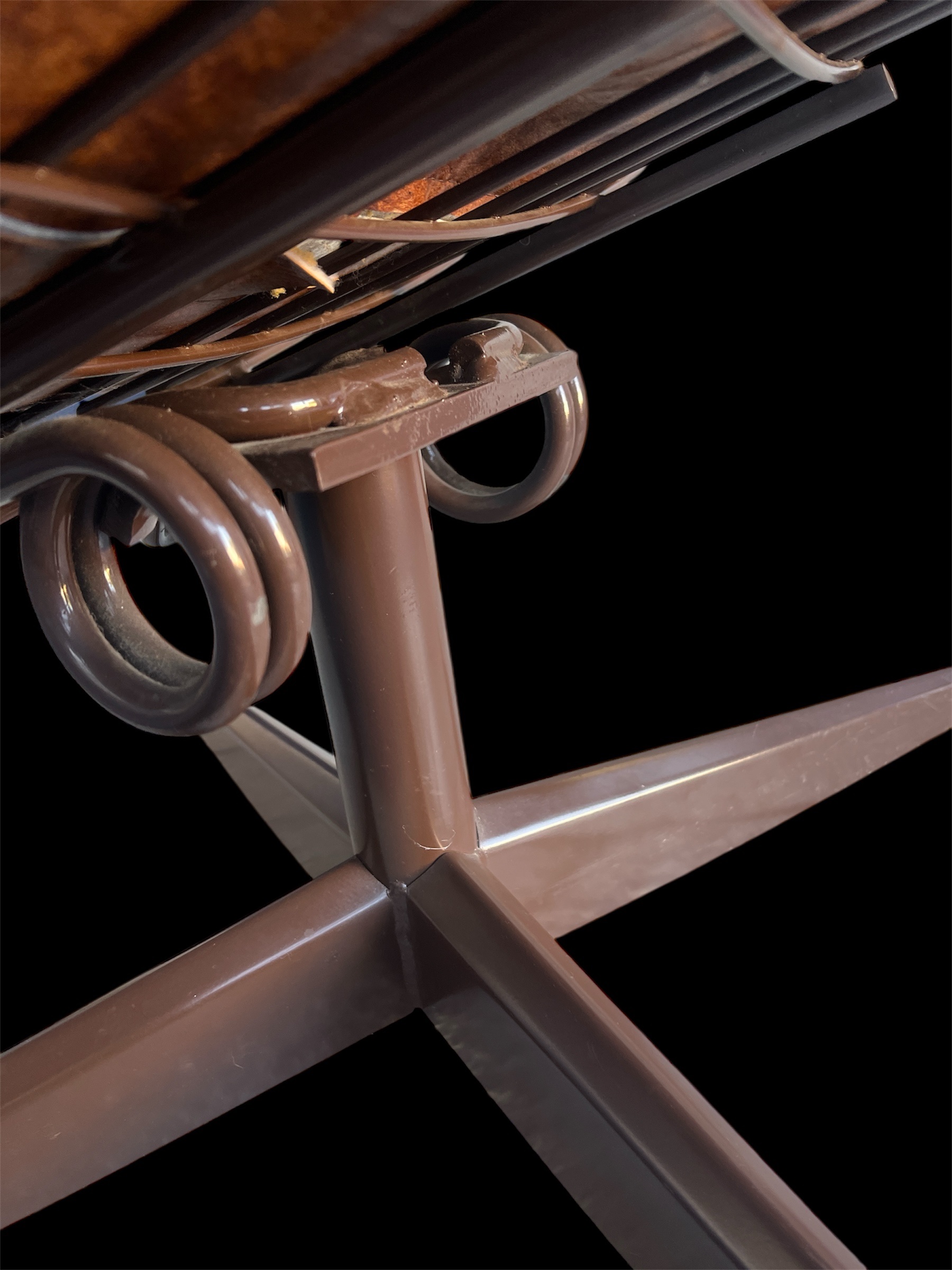 1960s Homecrest Mid-Century Modern Lounge Chair | MCM Brown Vinyl Chair - Image 7